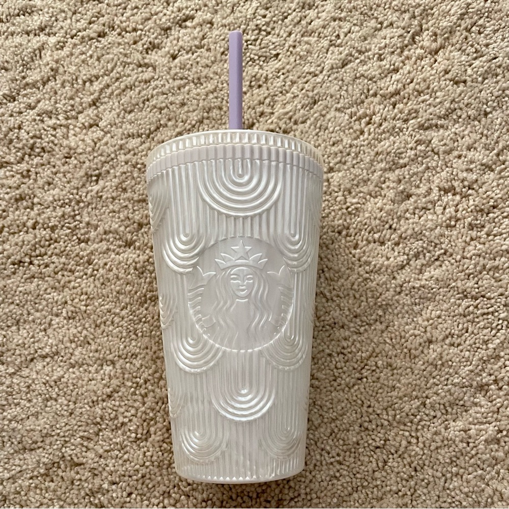 Starbucks, Grande, Pearl/ Opal/ Pridescent Mermaid Scale Cold Cup Tumbler